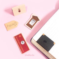 HRP Wizard Magic School Magnetic Bookmarks | Glitter Laminated Fantasy Book Gift HRP | Studio Clu Bo