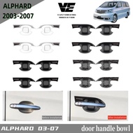 toyota alphard anh10 2003-2007 car door handle bowl cover accessories skhongauto