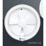 [kline]Exhaust Fan Window Mount Ventilating Fan/6-Inch Ventilation Exhaust Fan round Hole Louver Toilet Glass E6-Inch Household Mute Exhaust 185mm
