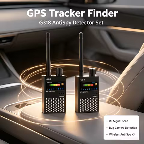 Professional Portable G318 G618W Anti Spy Wireless RF Signal Detector, WiFi Bug Finder, Hidden Camer