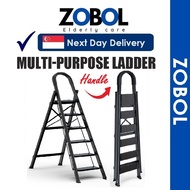 foldable Step Ladder 3 And 4 Steps Black Foldable Step Ladder