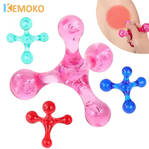 4 Balls Mini Manual Massager Body Relaxation Head Foot Acupuncture Point Massager Relax Acupressure 