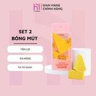 Combo of 2 Soft and Convenient HY WAXING Foundation Sponges CI-048