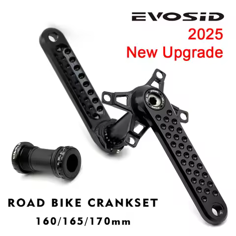 EVOSID Road Bike Crankset 160/165/170mm Ultralight 3Nails Direct Mount CNC Hollow Tech Crank 24mm Ax