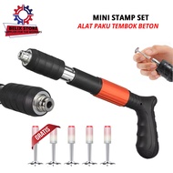 Mini Stampset Alat Paku Tembak Dinding Beton T500 Bonus Paku Stampset Mesin Tembak Paku Beton