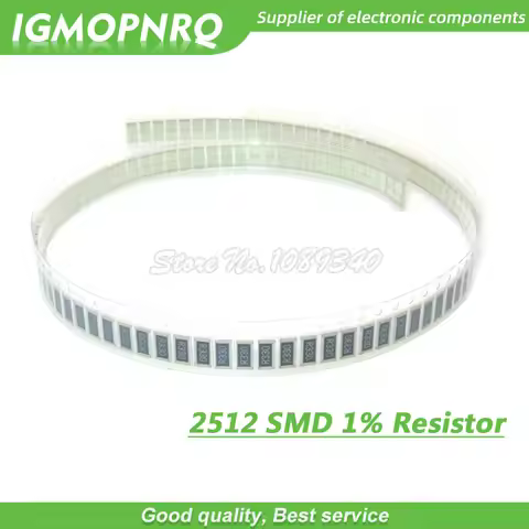 50Pcs 2512 SMD fixed resistor 1% 0.1R 0.01R 0.05R 0.001R 0.33R 1R 0R 10R 100R 0.001 0.01 0.1 0.33 0.