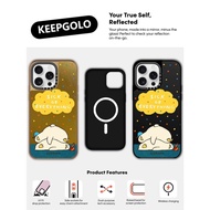SICK OF EVERYTHING KEEPGOLO X Matte Gold Bright Finished Electroplated Frame Magnetic Suction IPhone