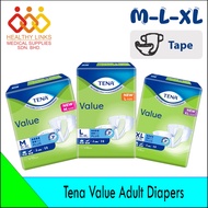 [Fast Delivery] Tena Value Tape Adult Diapers (1 Pack) - M10, L8, XL8