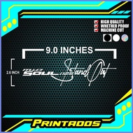 ✳ ❀ ORIGINAL MIO SOUL 125i STAND OUT decal sticker cutout for car , motorcycle and more