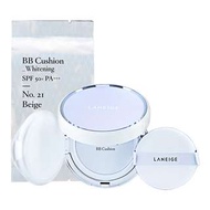 滿$300享95折 全新樂天正貨 Laneige bb cushion whitening 21 beige粉底套裝 15g x 2