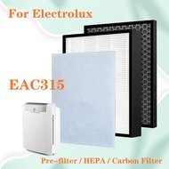 For Electrolux Air Purifier EAC315 Replacement True HEPA Filter and Deodorizing Carbon Filter