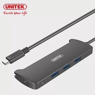 UNITEK Type-C 轉HDMI 3port Hub USB3.1Gen1 雙功能集線器