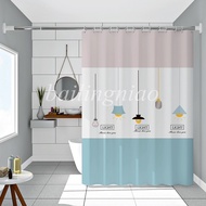 PEVA Water Shadow Chandelier Waterproof Shower Curtain Bathroom