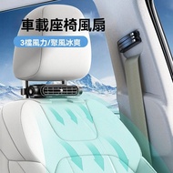 New Style Car Seat Fan High Wind Car Fan USB Plug-In Car Back Ventilation Cooling Electric Fan Car F