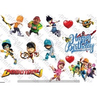 BOBOIBOY GALAXY High Quality Paper Cake Topper Kek Cake Decor Cupcake Topper