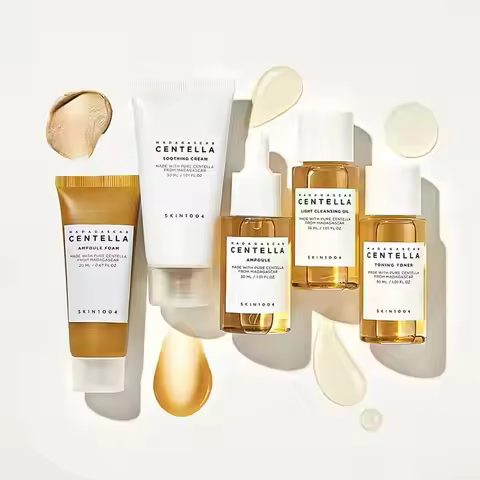 CENTELLA Skincare Set Soothing Cream Repair Ampoule Foam Toning Toner Madagascar Centella Travel Ski