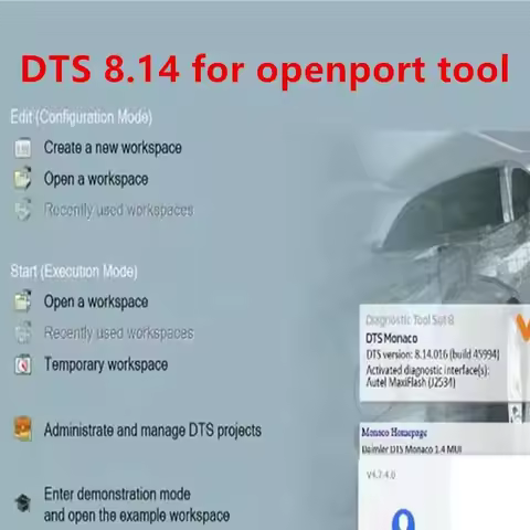 2025 Hot selling DTS Monaco V8.16 / 8.14 / 9.02 for mb star c4 sd c5 vci c6 for openport tool remote