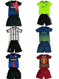 KID FOOTBALL SHIRT & PANT SET JERSEY/BAJU BOLA BUDAK/BAJU SUKAN ANAK/BAJU JERSEY KANAK-KANAK READY S