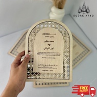 FRAME MAS KAHWIN IJAB QABUL/PLATE HANTARAN (FREE STAND) SHIP OUT 1-3 DAYS DULANG HANTARAN