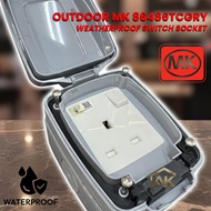 (ORIGINAL)OutDoor MK 86486TCGRY / MK 86486GRY Weatherproof Switch Socket 13A IP66 Waterproof Grey
