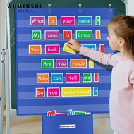 WUMINSDL Standards Pocket Chart, Educational Large Classroom Pocket Chart, Durable Class Schedule Ch
