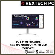 REXTECH LG 34” UltraWide 34WQ650 2560 x 1080 (FHD) 100Hz Monitor with USB Type-C