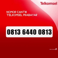 Kartu Perdana Nomor Cantik Telkomsel Simpati Double gardan 0813 6440 0813