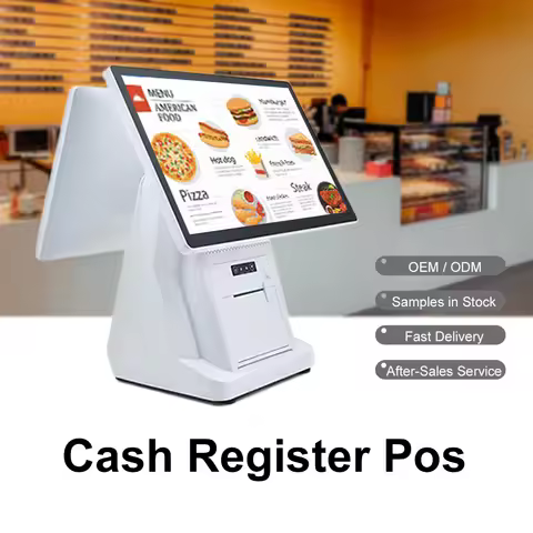 15.6 inch Windows POS System i3 i5 i7 Win10 Win11 Touch Screen Cash Register 58/ 80mm Thermal Printe