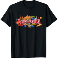 Australia Down Under Culture Australia Flag Map Gift T-Shirt