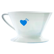 Human Made x Blue Bottle Coffee 藍瓶 愛心 陶瓷 咖啡 濾杯  白色  1個