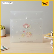 Clear Sleaves Plastic Button Business File Folder (PCS) A4 Button Folder/ KLS-031