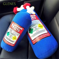 GLENES Car Neck Pillow Car Decor Soft Pillow Oxide Bottle Auto Neck Rest NOS Bottle NOS Nitrous Car 
