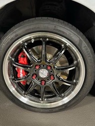 Work wheels 日本鈴 17 5x114 7.5J ZR10 銀色