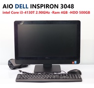 AIO DELL INSPIRON 3048 - intel Core i3-4130T 2.90GHz -Ram 4GB -HDD 500GB พร้อมเมาส์ คีบอร์ด