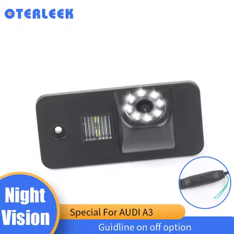 Oterleek 8 LED Lights Night Vision Backup Camera Rearview Reversing Parking Camera For Audi A3 A4 A6