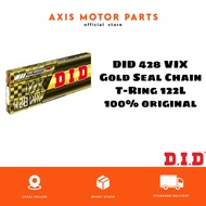 DID 428 VIX Gold Seal Chain T-Ring 122L 100% ORIGINAL