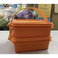 Tupperware Goody Box 790ml set orange lunch box orange container