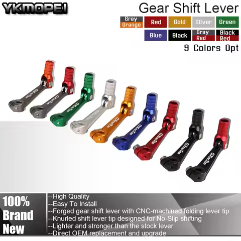 Aluminum Motorcycle CNC Folding Gear Shift Lever For Kayo T2 T4 T4L ATV Dirt Bike 110cc 125cc 150cc 