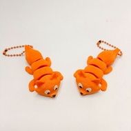 GANTUNGAN Fox Fox Fox Flexi Keychain Bagcharm Keychain Cute Bag Keychain