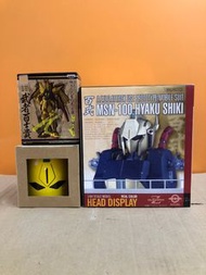 有貨不用問 Z GUNDAM高達HYAKU-SHIKI百式SET套裝-景品 武者 百士貴FIGURE、1/60 HEAD DISPLAY頭像REAL COLOR金色 送MUG陶瓷杯 共三件 注意內容及