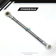 STANDHUB TAHANAN REM BELAKANG NINJA R SS M STAINLESS SET KLEM KABEL REM CNC