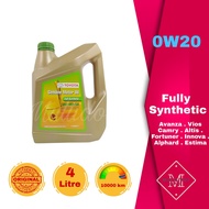Toyota Engine Oil 0W20 4L Fully Synthetic
