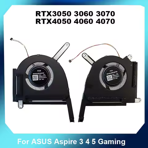 RTX3050 RTX3060 RTX3070 RTX4050 RTX4060 RTX4070 Fan 12V Black Interface For ASUS Aspire 3 4 5 Gaming
