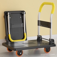 Hot🔥Trolley Trolley Handle Foldable Trolley Trolley Trolley Wheel Light Portable Carrying Household Trailer Flatbed Trol