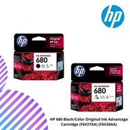 HP 680 Black/Color Original Ink Advantage Cartridge (F6V27AA) (F6V26AA)