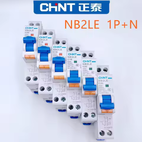 CHINT NB2LE RCBO 18mm 1P+N Residual Current Operated Circuit Breaker Leakage Protection Switch 30mA 