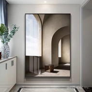 Simple Entrance Space Decorative Painting Extension Mural Light Luxury Restaurant Building Corridor 