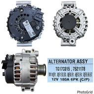 (7521178) Alternator BMW E81/Eo1/E92/E93/E60/E61/E63/E64/E65/E66/E67 12V 180A 6PK C/P