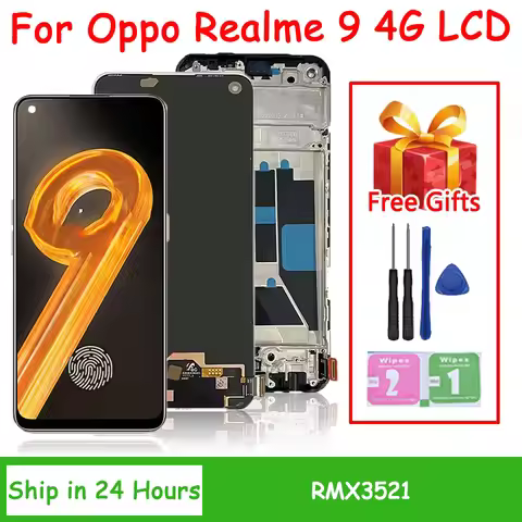6.4" Super AMOLED For Realme9 4G LCD Display For Oppo Realme 9 4G RMX3521 LCD Display Touch Screen D