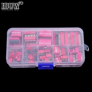 35PCS 9Values ​​2.54mm DIP Switches Red 1P 2P 3P 4P 6P 7P 8P 9P
